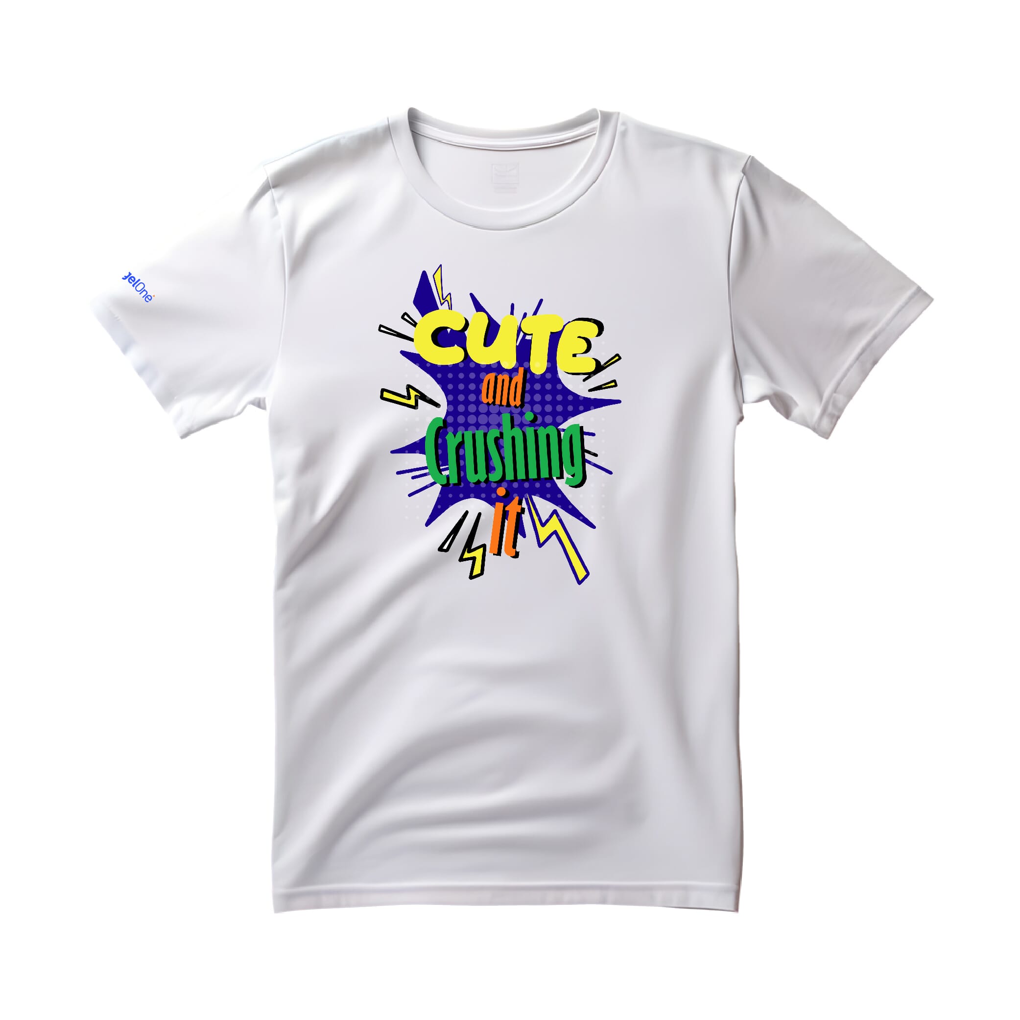 Cute and Crushing it-Unisex- Kids T-Shirt-White